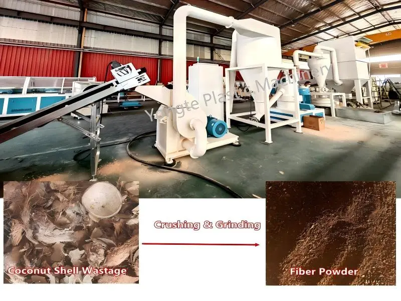 ການ​ທົດ​ລອງ​ສາຍ WPC ການ​ຣີ​ໄຊ​ເຄນ​ກາ​ໝາກ​ພ້າວ​ສຳ​ລັບ​ລູກ​ຄ້າ​ຫວຽດ​ນາມ