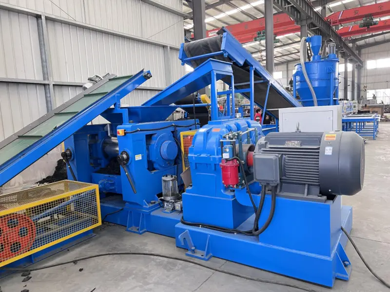 rubber crushing grinding for rubber tyre recycling machine