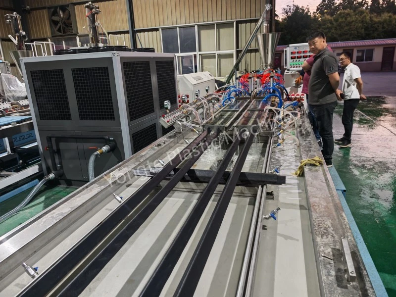 4 Cavity Recycled Plastic Profile Extrusion Machine