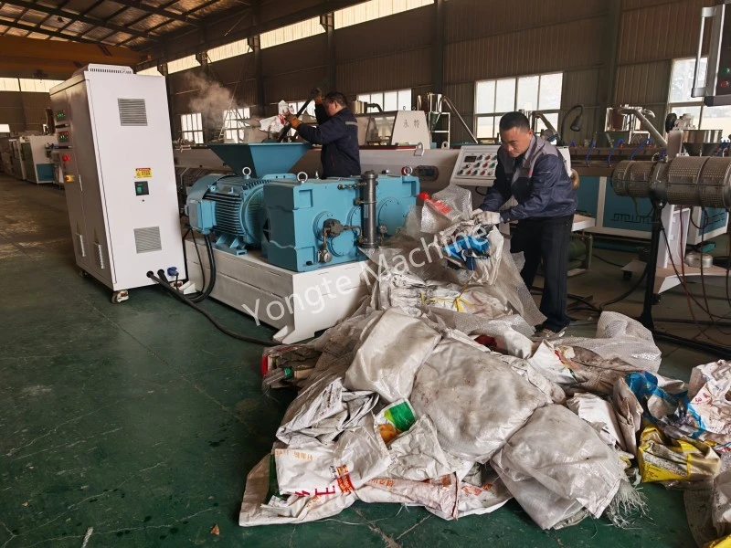 Parallel Twin-Screw Extruder ສໍາລັບການລີໄຊເຄີນຟິມພາດສະຕິກໄປຍັງອາຟຣິກາ