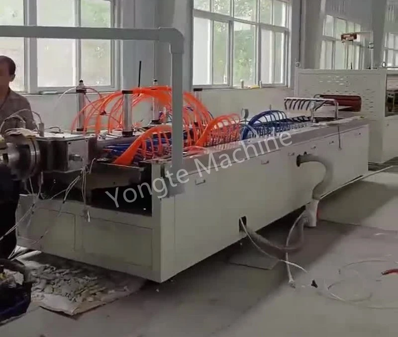 PVC Wall Panel Extrusion Line ຕິດຕັ້ງສົບຜົນສໍາເລັດໃນປະເທດຈີນ